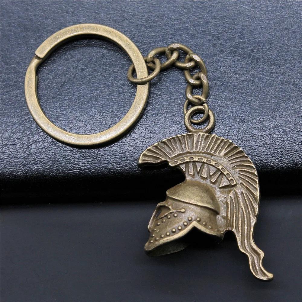 

Pendant 3d Three-dimensional Retro Roman Warrior Helmet Gift Necklace 50CM