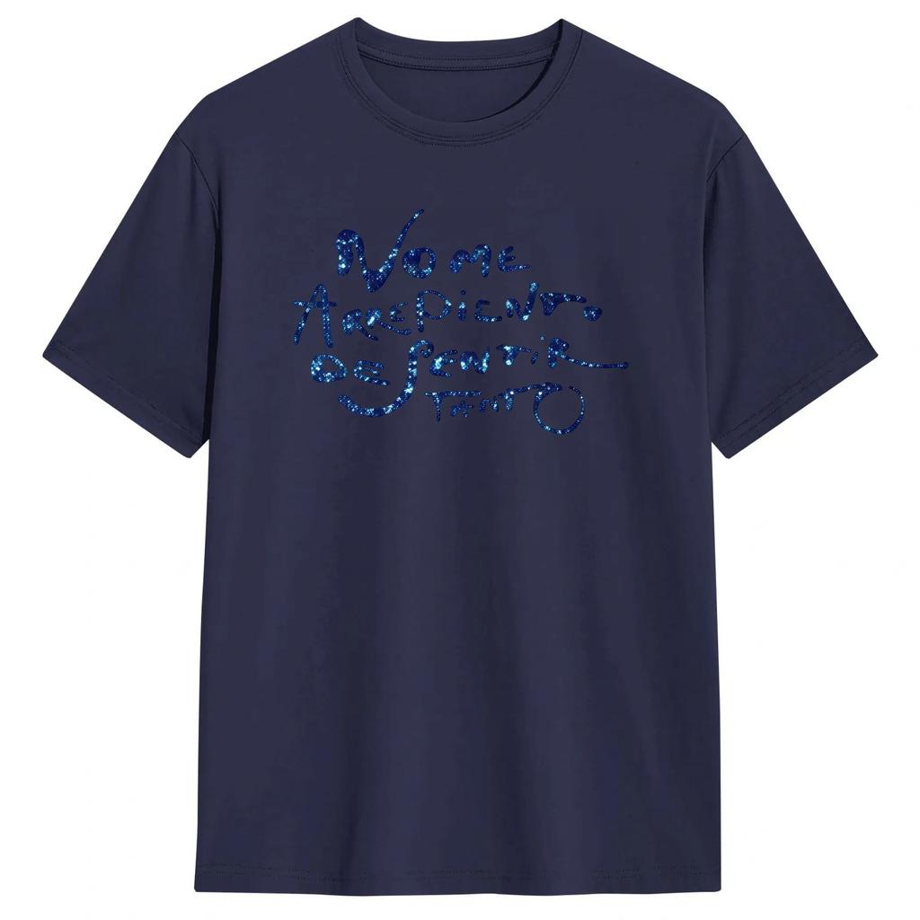 Non Mi Pento Di Sentire Così T-shirt Uomo Karol G Divertente Puro Cotone Maglietta Girocollo Manica Corta T-shirt Taglie Grandi Top