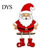 Small Wooden Holiday Gifts Christmas Hanging Leg Ornament, Santa/Snowman/Christmas Tree Shape, Shelf Sitter Decorative Craft for Fireplace Tabletop