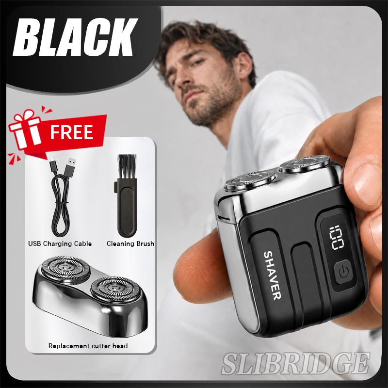 Mens Electric Shaver Rechargeable Waterproof Mini Portable Beards Razor Wet/dry