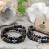 Couple Bracelets 2 Pack Tiger Eye Black Stone