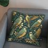 2D Vintage Birds And Leaves Pattern Pillow Cover Pattern Cushion Cover Suitable For Sofa Bedroom Car Pillow Cover