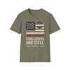 Stars, Stripes, and Steel T shirt, Patriotic Tee, USA Apparel, USA Apparel