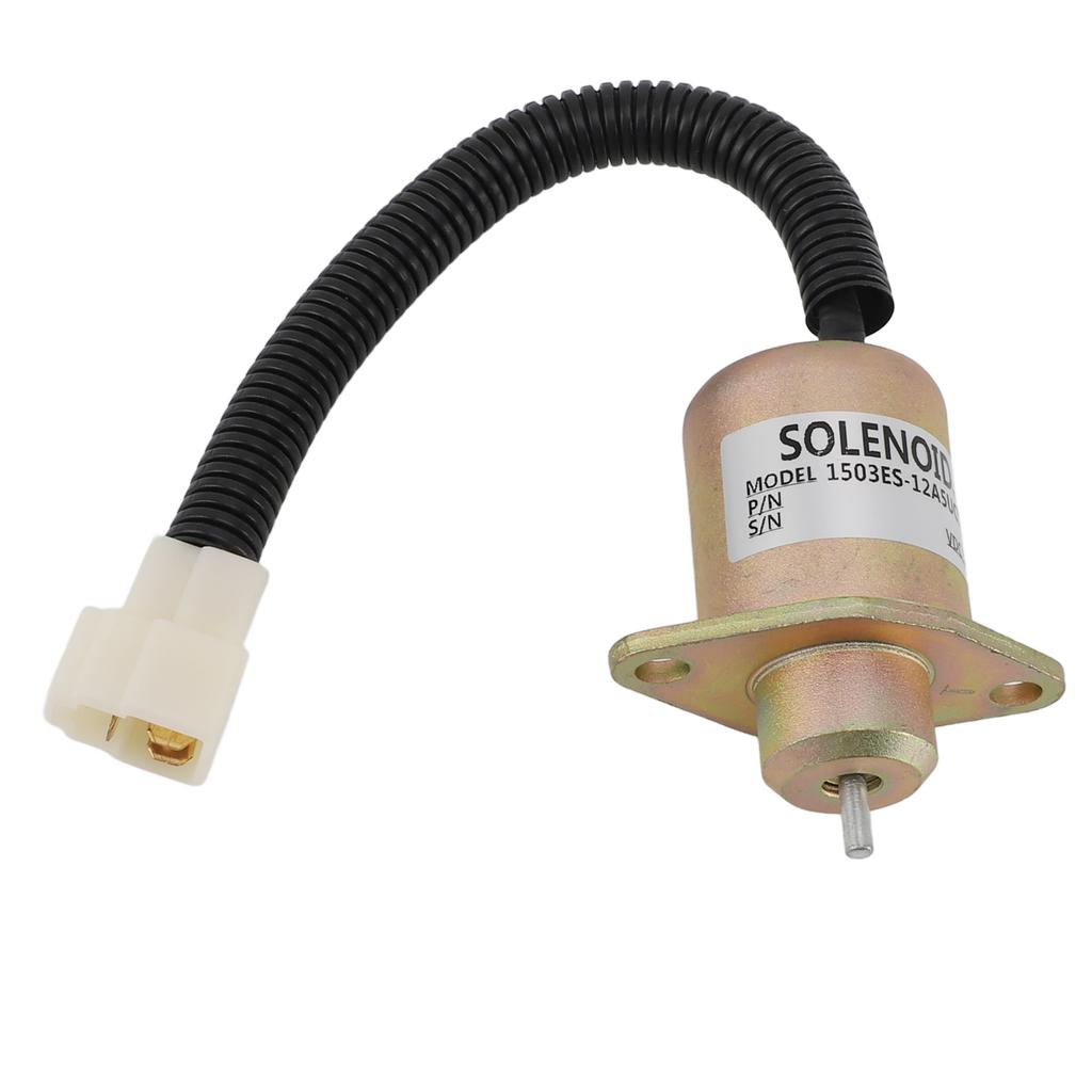 12V Fuel Shut Off Solenoid Valve 1503es 12a5uc5s Accurate Anti Interference Generator Fuel Shutdown