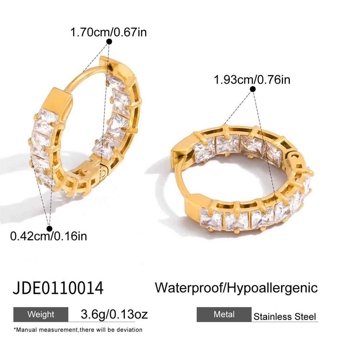 

Premium zircon earrings temperament earrings do not fade earrings jewelry