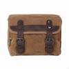 Motorcycle Side Bag Vintage Canvas Saddlebag with Buckle Straps WaterResistant EBike for