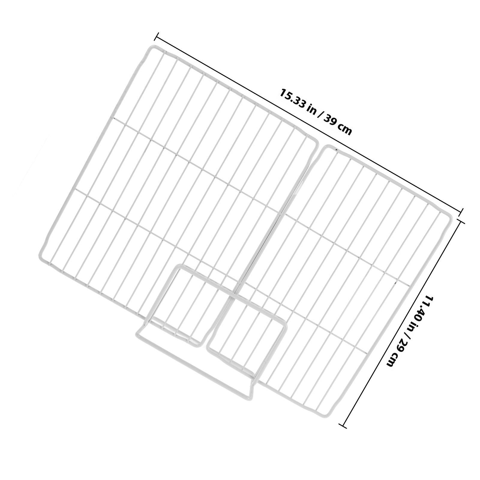 

Heavy Duty Iron Freezer Partition Divider Mesh Design for Home Commercial Freezer Wire Shelf Divider Organizer Separator белый