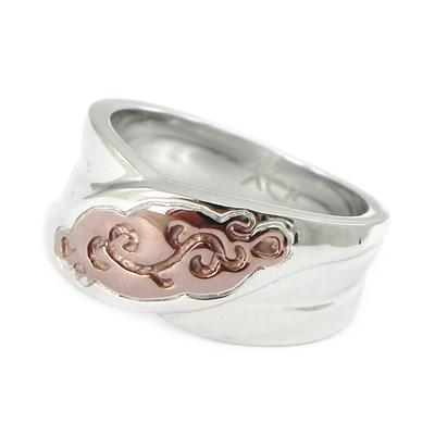 Silberring 'Choreographie' 2 Töne