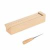 Bookbinding Punch Tool Wooden Punching Jig with Awl Beginner-Friendly
