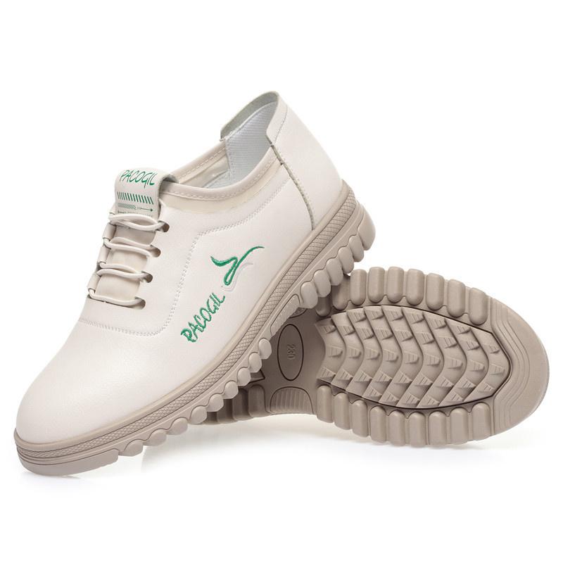 

Модные женские туфли Оксфорды на весну-осень, противоскользящая мягкая подошва, комфорт, модные, повседневные, плоская подошва, легкие, из мягкой кожи, кроссовки 36(Foot23cm)