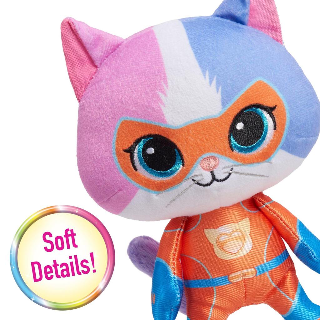 Disney Junior SuperKitties Small Plush Stuffed Super Soft Officially Licensed Kids Toys for Ages 2 Basket Stuffers and Small Gifts Animal, Buddy,