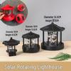 Rotating Solar Lighthouse Garden Landscape Light Resin Décor