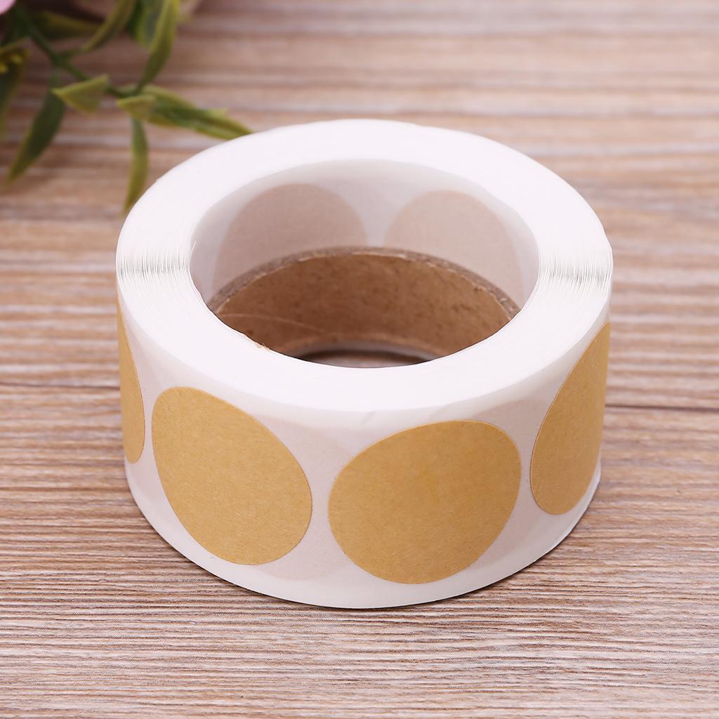 Kraft Paper Label 500pcs/roll Self Adhesive Bakery Pastry Cooking Decal for Birthday Party Graduation Ceremonies Gift