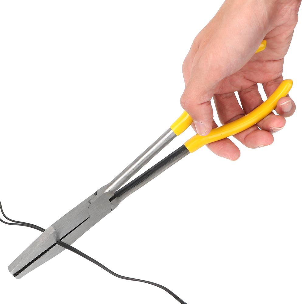 Motorcycle Repair Removal Tools Extra Long Nose Pliers Spanner Clips Straight Bent Tip Mechanic Equipment DIY Auto AccessoriesGood product