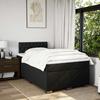 Maison Exclusive - Sommier à lattes de lit avec matelas Noir 120x200 cm Tissu