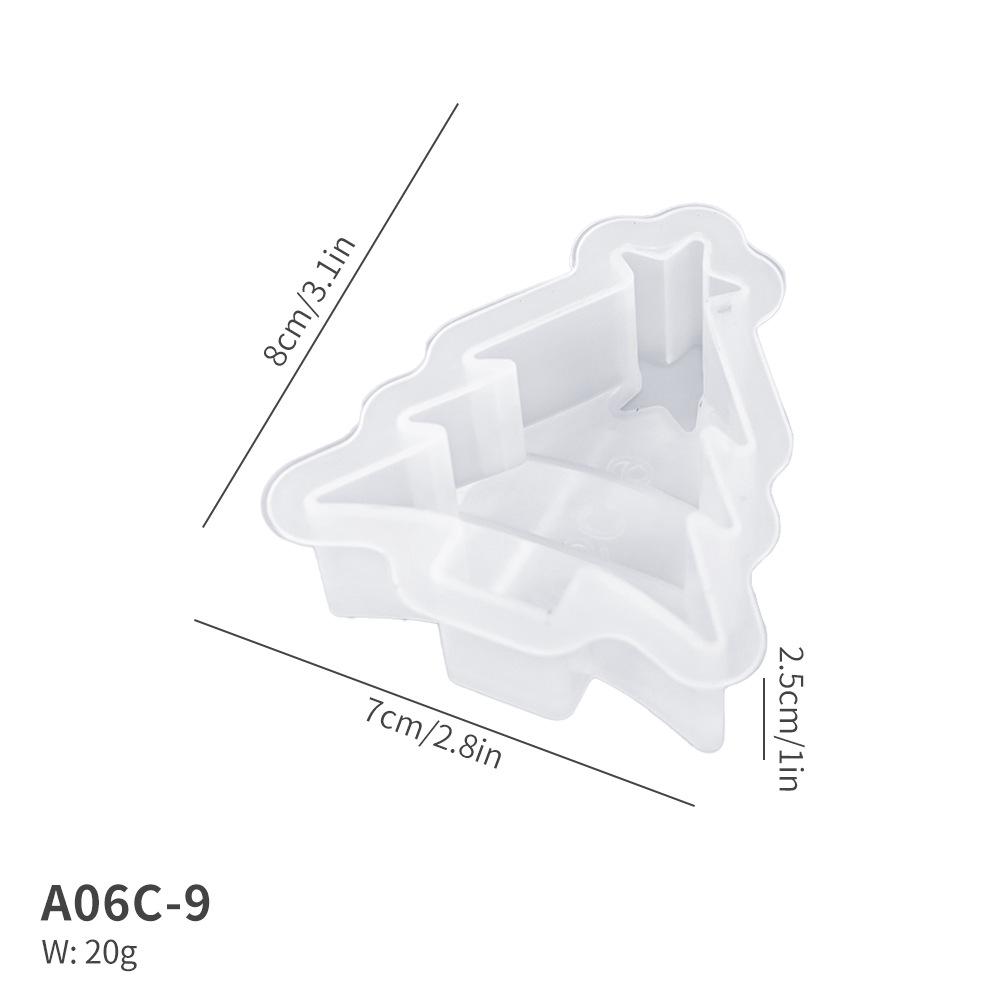 Vánoční vonná svíčková forma: Perníčková chaloupka a sob epoxidová silikonová forma