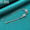 Charm Flower AAA Zircon Bracelet Gift Silver Fashion Jewelry