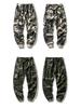 Japanese Style Men's Camouflage Overalls - Loose Casual Pants with Cuffs, Large Size for Teenagers