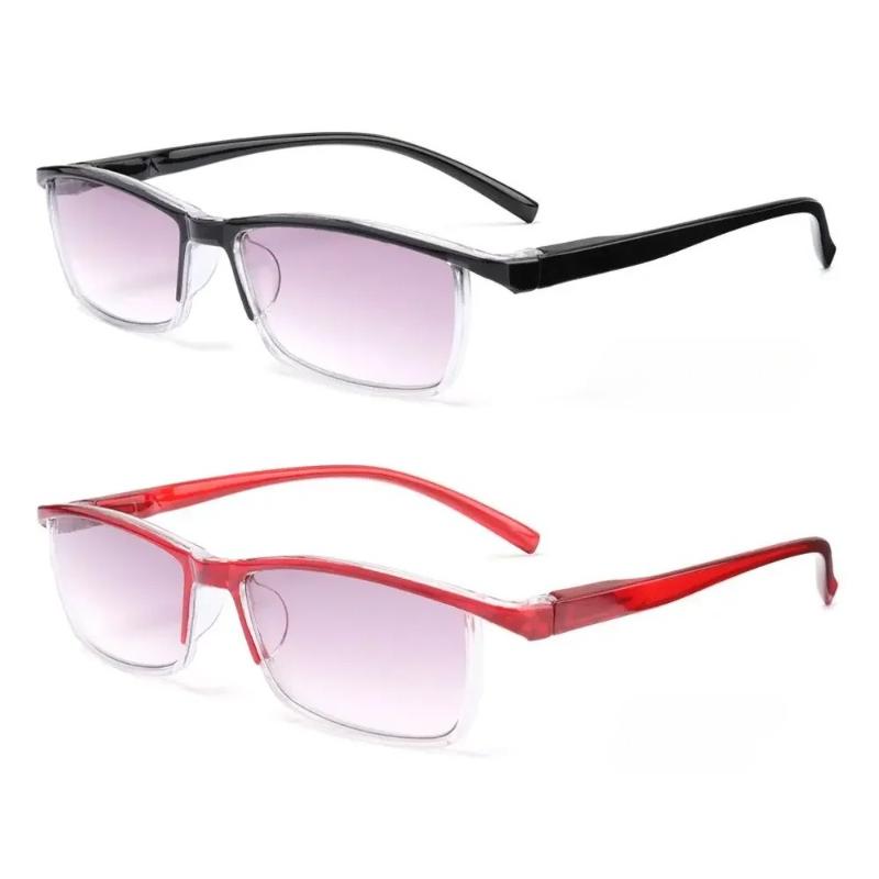 TR90 Reading Glasses for Man and Woman Fashion Business Gradient Color Unisex Eyewear Protection Portable Vintage Eyeglasses