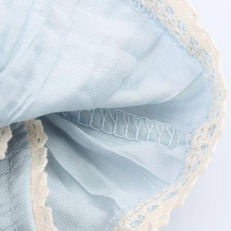 Kaslead New Women Clothes Western Style Fashion Laminated Decorative Embroidery Top 5107004