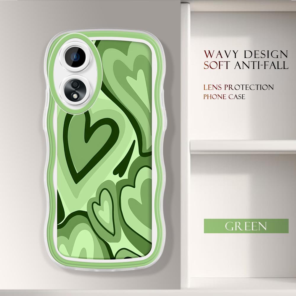 

Модний м який хвилястий чохол для телефону з мультяшним візерунком Захист камери Ударостійкий чохол для мобільного телефону для OPPO Realme OnePlus Realme Narzo 50