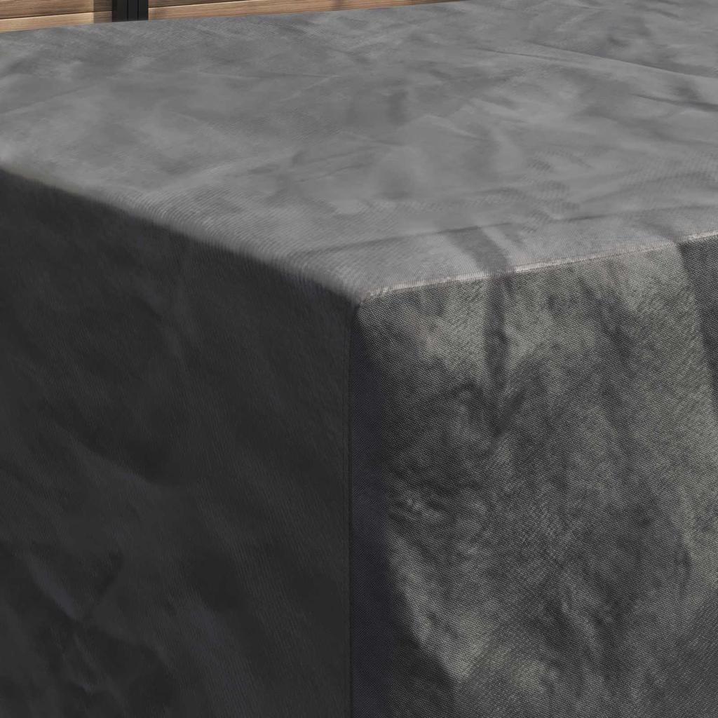 Solid Colored Furniture Cover Black 270 x 180 x 90 cm 210D