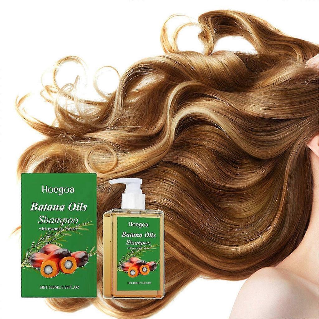 2025 Batana Oil Shampoo with Rosemary Extract, Nourishing & Regenerating, Soft, Volumizing and Fluffy, Reduce Hair Loss Shampoo for Men & Women