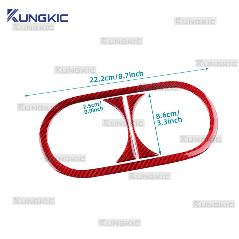 Do Seat Ateca 5F 2016 2017-2025 Do Cupra Ateca 5F 2018-2025 Prawdziwy Miękki Włókno Węglowe Naklejka Wykończeniowa Uchwytu na Napoje w Tylnym Otworze Samochodu