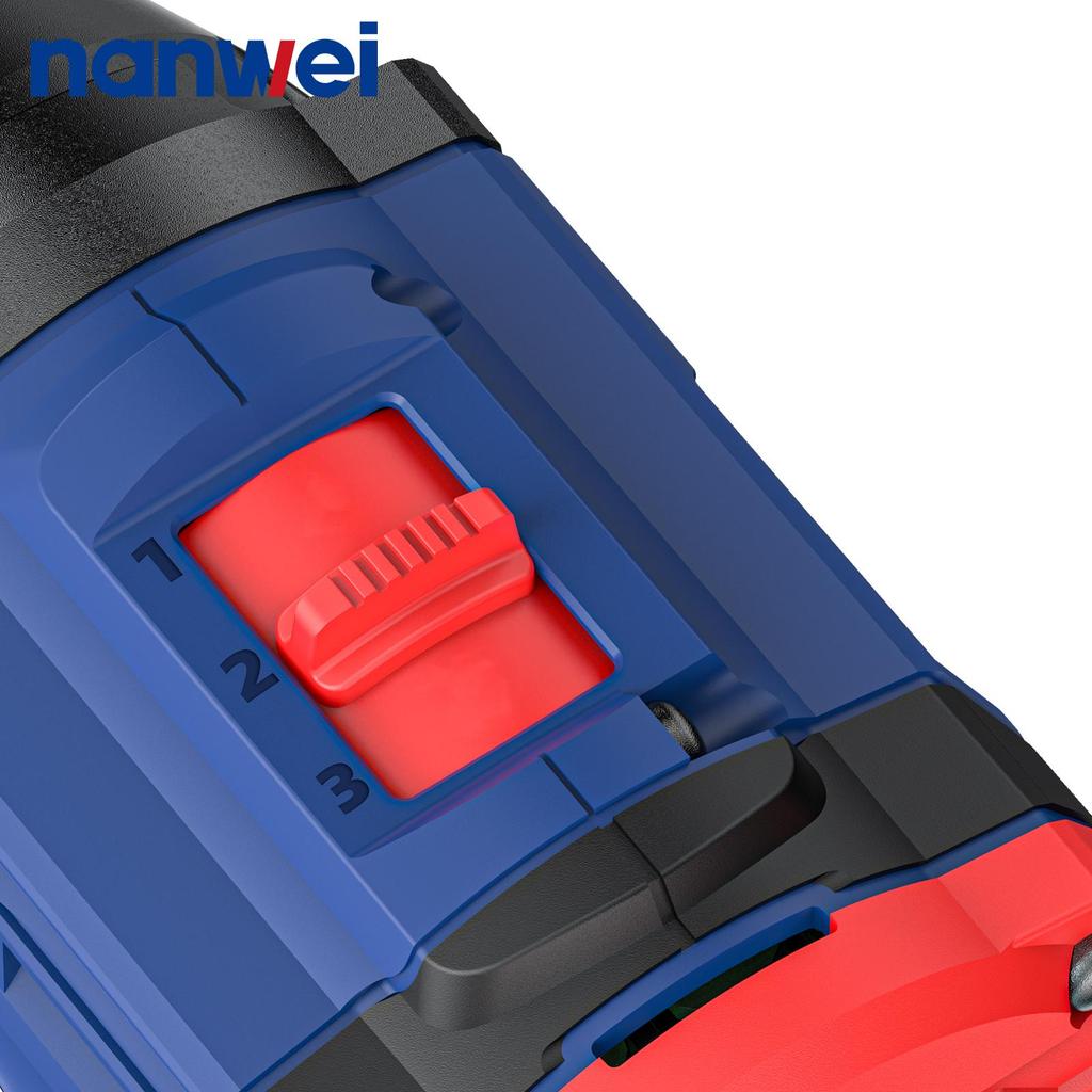 NANWEI 16V Electric Screwdriver 30,I70,140 Nm 3-speed Adjustment, 1/4 Inch, Maximum Speed 3450 Rpm
