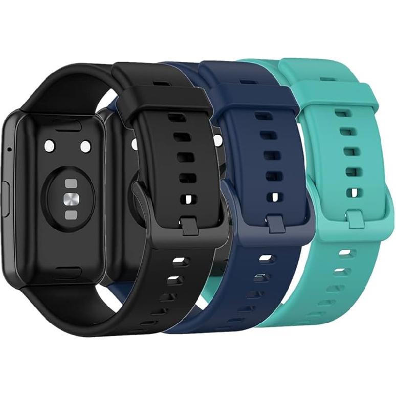 Watch Strap Compatible with Huawei Watch Fit,Adjustable Silicone Sports Strap Replacement Band for Huawei Watch Fit Smart Watch