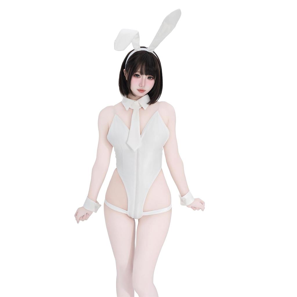 Bunny Girl Sexy Cosplay Reverse Bunny Leotard Rabbit Bunny Little Devil PU Leather Moe Erotic Erotic Underwear Bodyco SM PU Leather Training Cute
