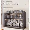 Woding Dustproof Rustproof Kitchen Spice Rack with Lid