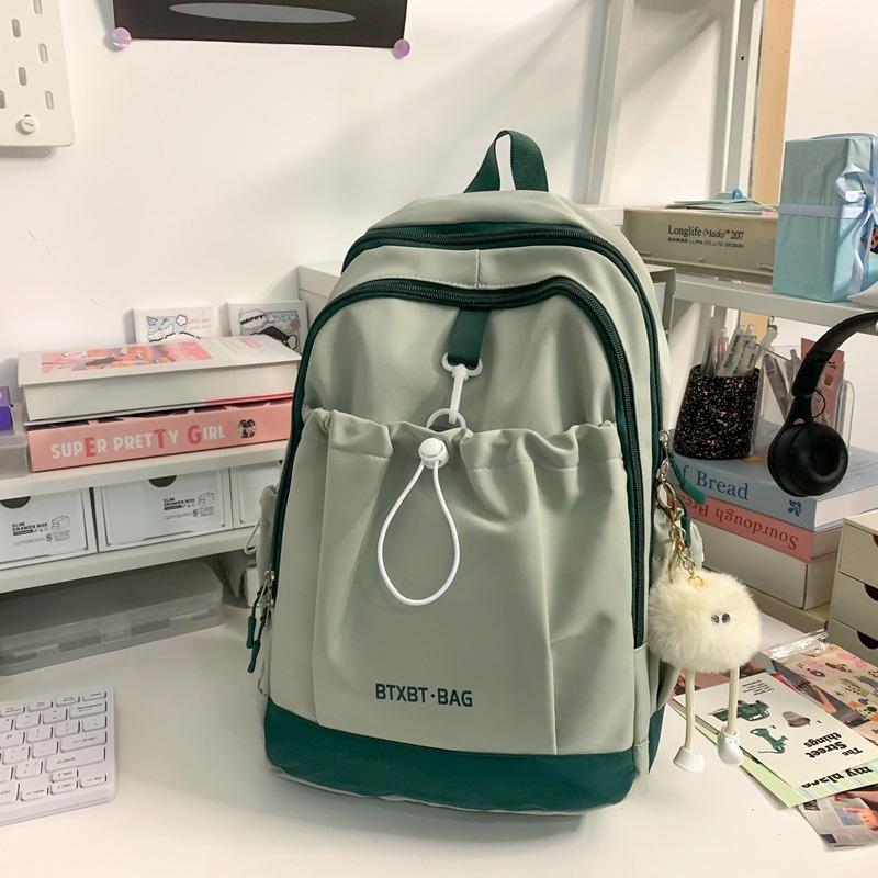 New Simple and Fashionable Niche Design Student Schoolbag Female Junior High School Student Versatile Backpack