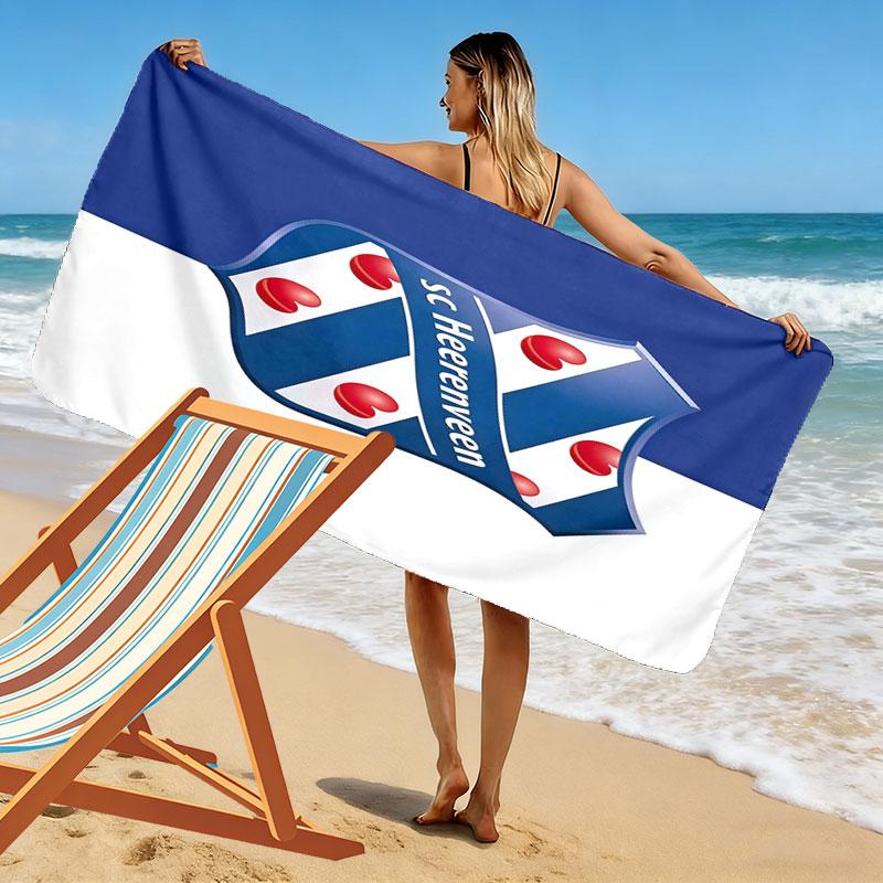 SC Heerenveen Print Beach Towel, Large Soft Quick Dry Towel for Beach Camping Swimming
