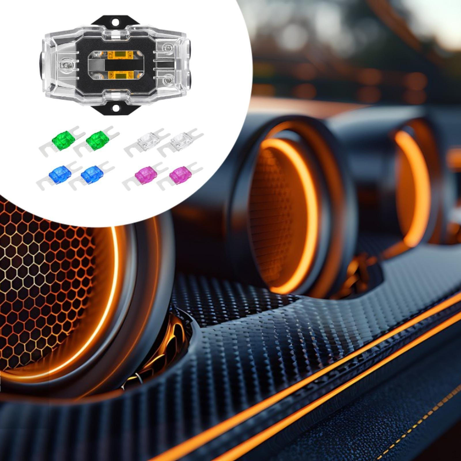 

Предохранитель распределительный блок автомобильного аудио Anl предохранитель простая установка ремонт для грузовика UTV 1 In 2 Out