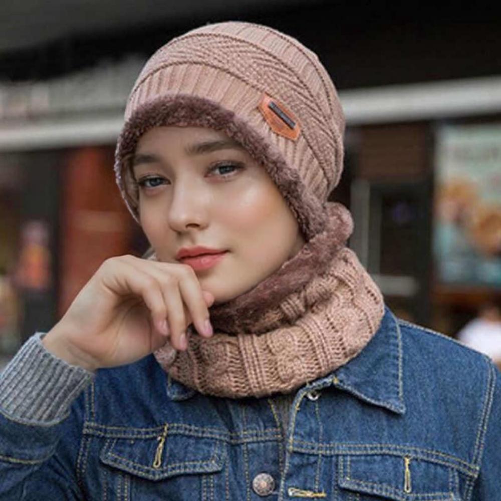 Neue Mode Klassische Herren Damen Strickmütze Plüschfutter Dick Warmhaltende Mütze Anzug Stilvolle Wintermützen