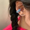 Sweet Colorful Zircon Ear Cuff Ear Clip for Women No Pierced Candy Color Geometric Earcuff Ear Wrap Earcuff Clip Wedding Jewelry