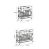 Stainless Steel Chopstick Holder with Hole-free Wall-mounted Storage Basket for Tableware and Spoons for Draining Water