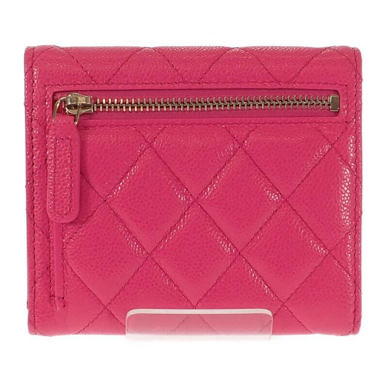 CHANEL  AP0231 Bifold Wallet Fusha pink Women