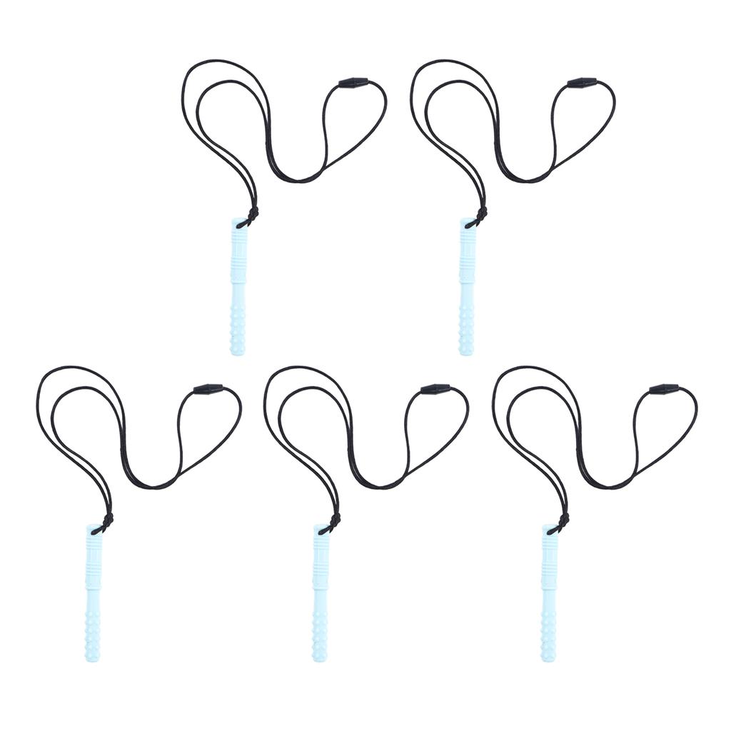 5 buc Colier de mestecat pentru bebeluși Elegant Grad alimentar Sigur Moale Elastic Dentitie Mestecat Silicon Senzorial