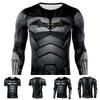 Durable Black Polyester Batman Cosplay Tee For Sports And Fitness