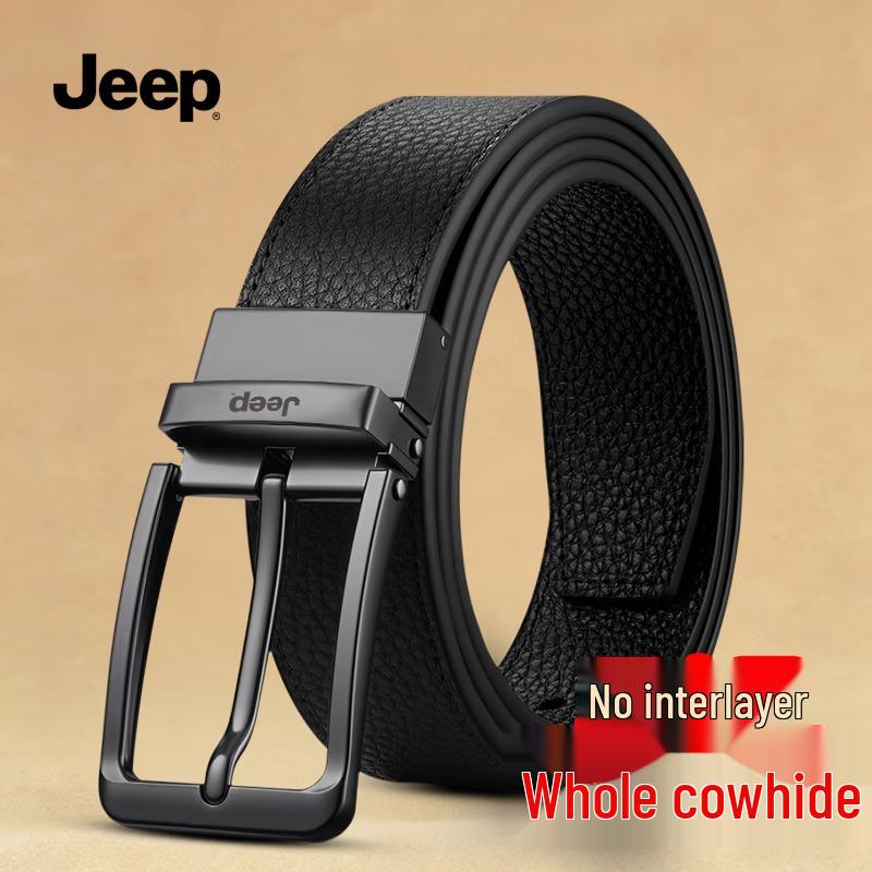 JEEP Men s Leather Pin Buckle Belt 120cm