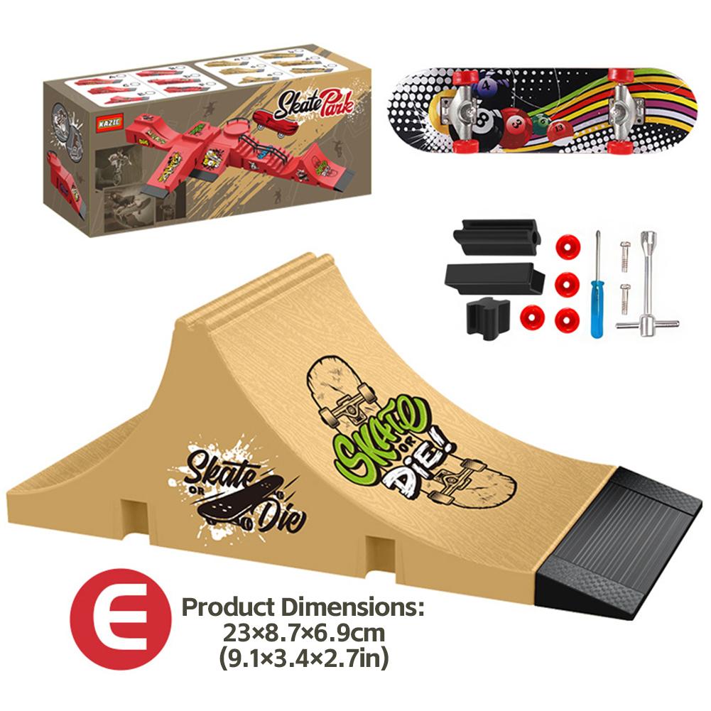 Finger Skateboard Skate Park Set Obstacle Course Professional Fingerboard Realistic Simulation Portable Practice Set