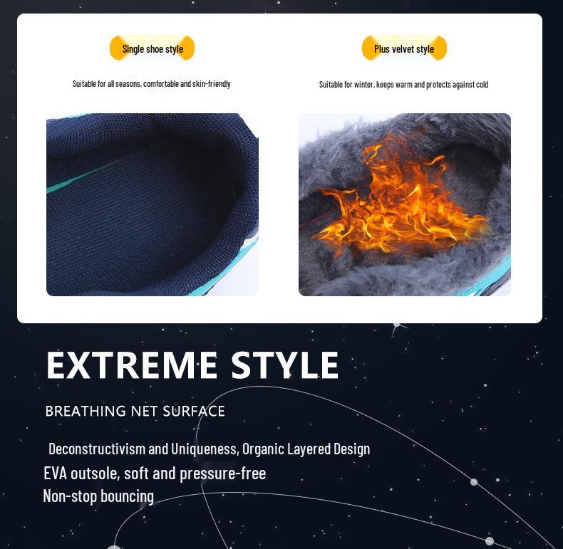 Boys' Waterproof Leather Athletic School Shoes, Soft-Soled Running Sneakers for Spring and Autumn