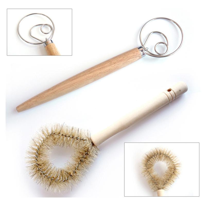 Sada 6 košíčků na kynutí chleba, košík na chléb 9,8"/11,8"/13,8", krájecí nástroj, míchací tyčinka,