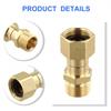 1Pc M22 15mm Copper Swivel Fitting for High Pressure Washer Hose Connection