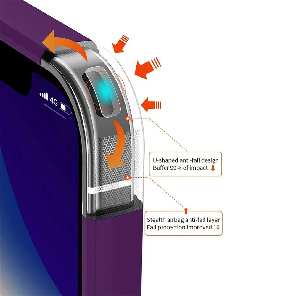 Purple For For Iphone 16 Liquid Silicone Phone Case 11 12 13 14 1 Pro Max Mini X XS XR 7 8 14 1 16 Plus Full Protection Case