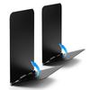 ALIOBC Foldable Book 2 Desktop Office Black Bookends, Stands, Pieces, Metal, Non-Slip, Stable, Storage, Bookshelf, Children's Room, Storage,