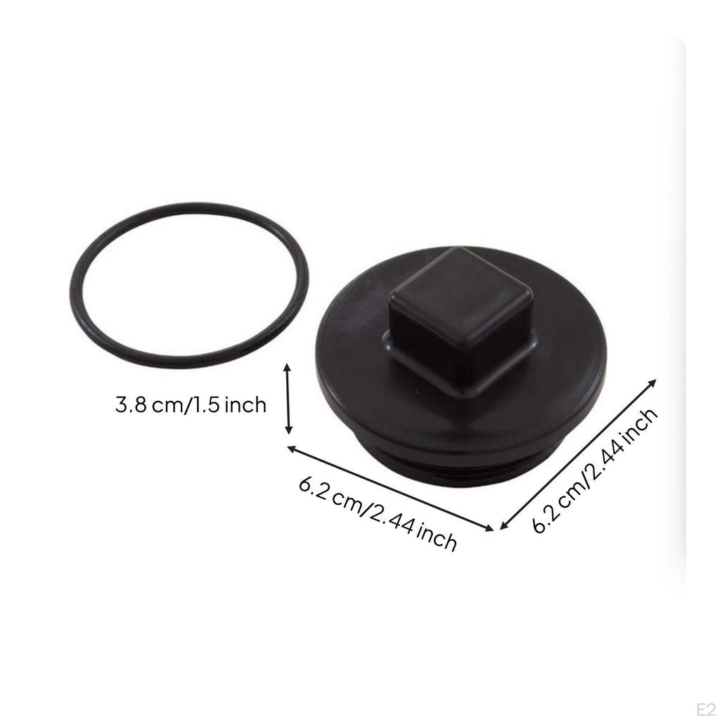 Pool Strainer Drain Plug with OGasket | Construction, Leakresistant, Threaded