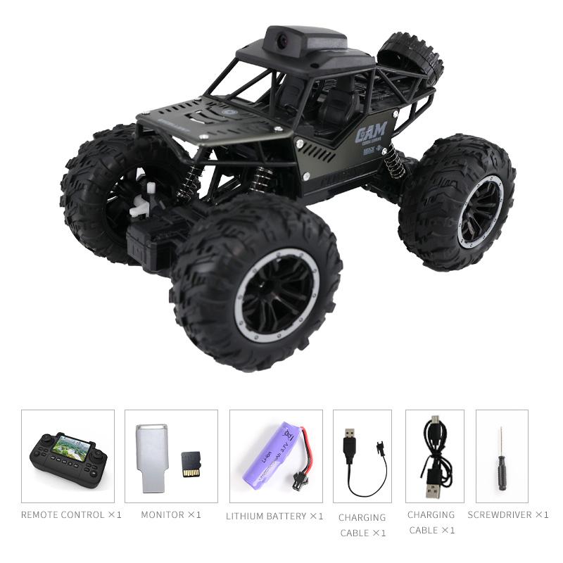 Rc Car with Camera Lcd Remote Fpv Real Time Transmission High Speed 2.4g Remote Control Car Take Pictures Toys For Kids Adults